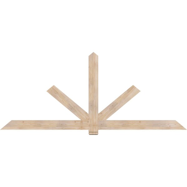 Ekena Millwork Kennewick Smooth Timber Gable Bracket, Douglas Fir, 108"W x 45"H x 1 1/2"D x 5 1/2"F, 10/12 Pitch GBW108X45X0206KEN00SDF - main
